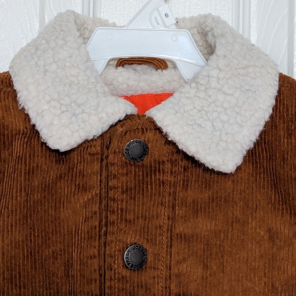Joe Fresh Kid's (Size 2T) Brown Corduroy, Sherpa Lined, Bomber Jacket - Picture 4 of 14